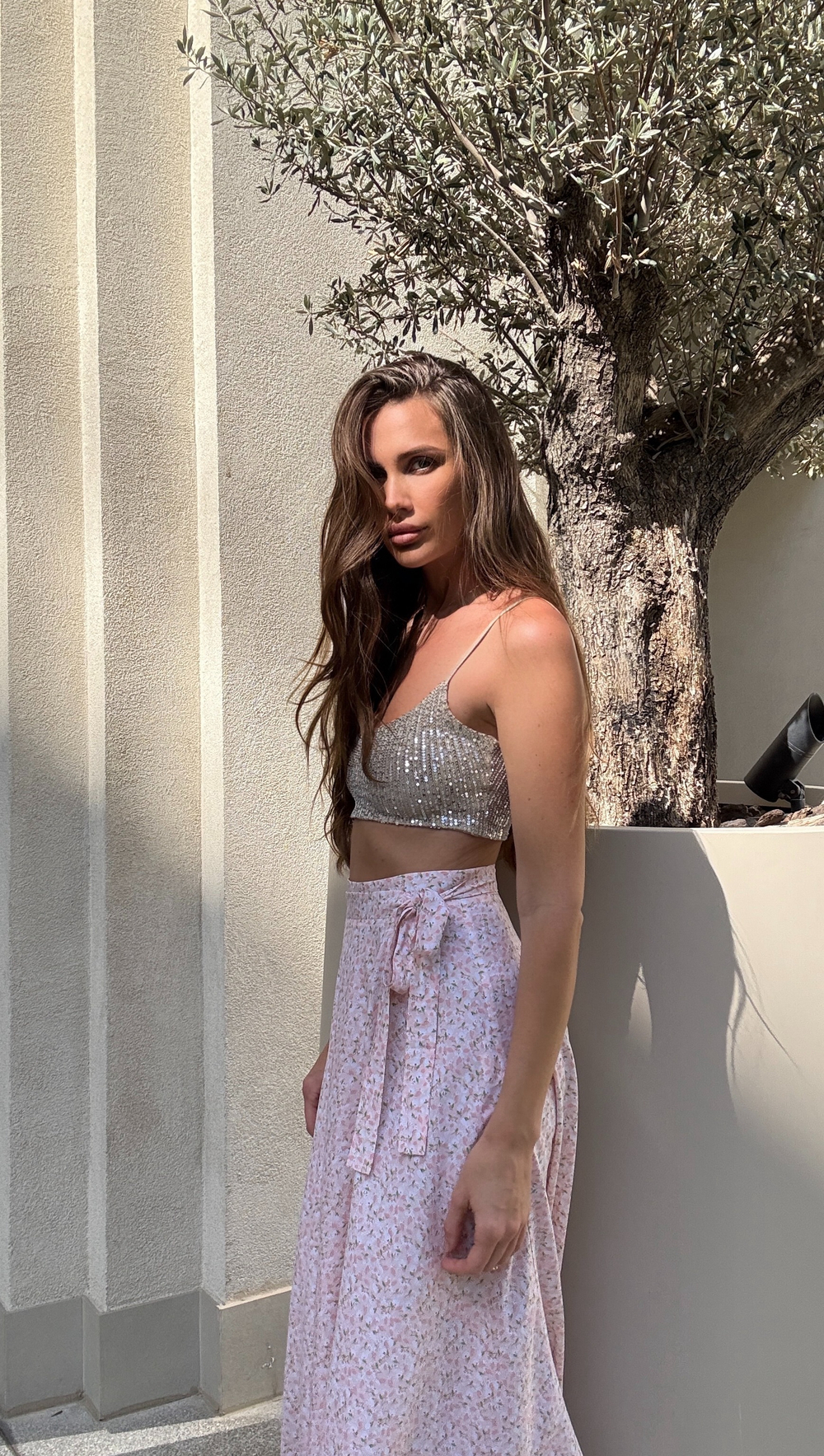 Топ-мини в пайетки