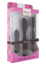 Набор чёрных вибраторов DIAMOND TRIPLE PLEASURE PACK