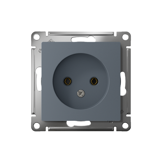 Розетка 1-м СП AtlasDesign 16А IP20 без заземл. без защ. шторок механизм грифель SE ATN000741