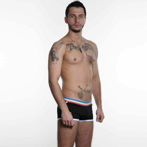 Мужские трусы хипсы черные Paul Smith Trunk Black