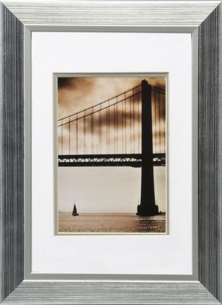 HENZO 80982 15x20 /10x15 (паспарту) Frisco Bay пластик (серебристый) ф/рамка