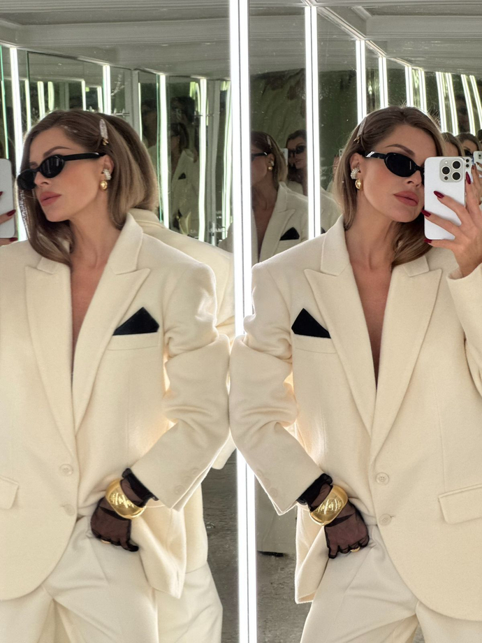 Полупальто-пиджак оверсайз