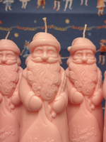 Новогодняя свеча "Шоколадный Дед Мороз"