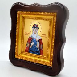 Мария Заозерская благоверная княгиня. Икона на холсте.