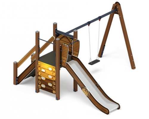 Игровой комплекс Счастливое детство Эко ДИК 2.01.03-02 H=1200