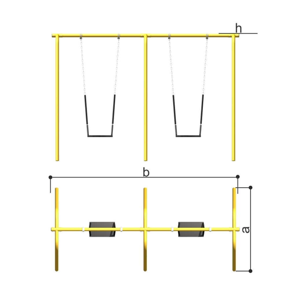 Детские качели двойные Romana 108.55.00