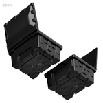Ящик 250 л c лопатой черный Полимер-Групп 250 л.(998x815x574см;21кг;черный) - арт.559361