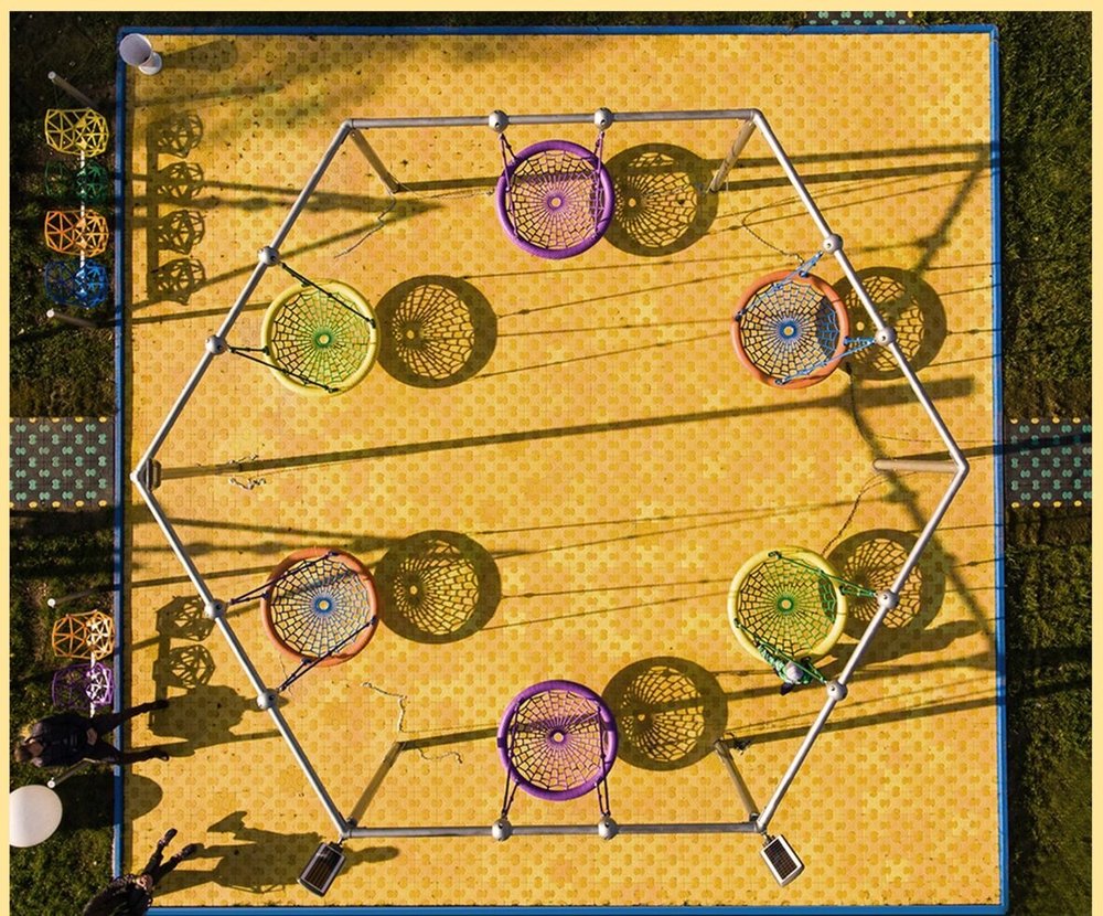 Качели "Гнезда", для 6-опорной конструкции