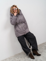 Парка женская демисезонная "Апрель" серый