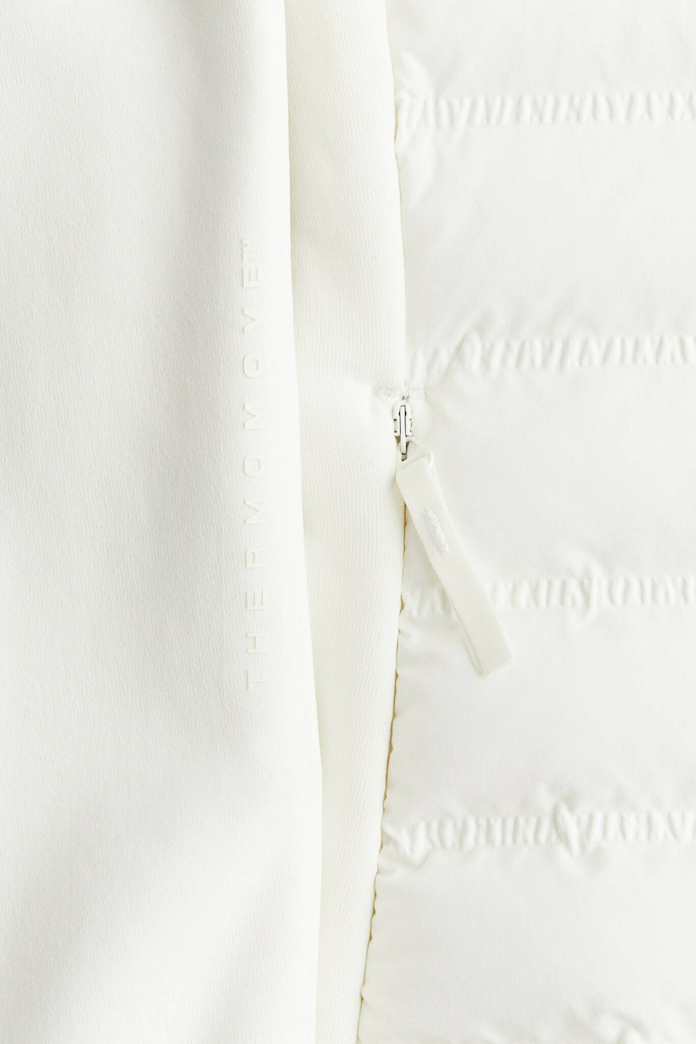 H&M Утепленная гибридная куртка ThermoMove, цвет слоновой кости