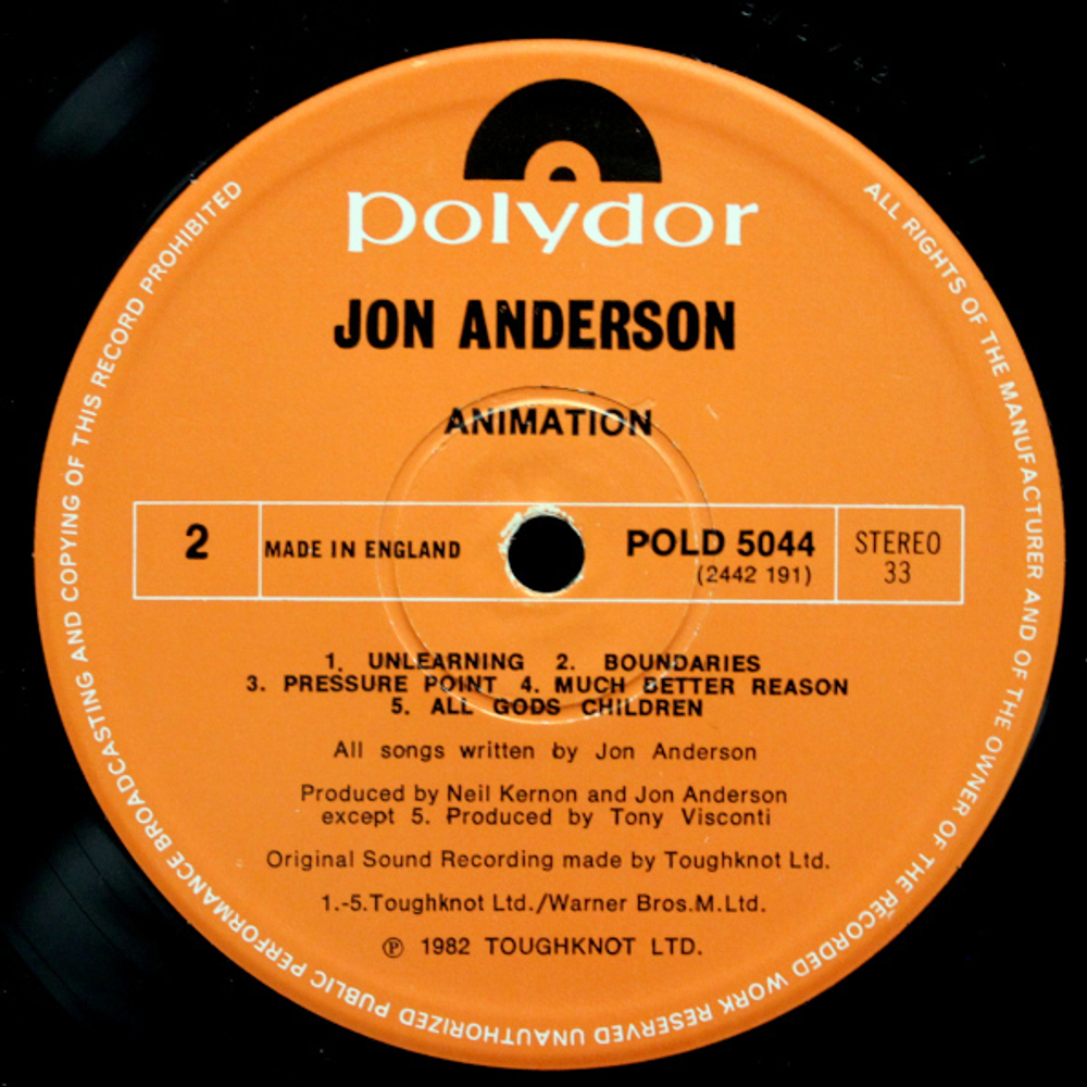Jon Anderson / Animation (LP)