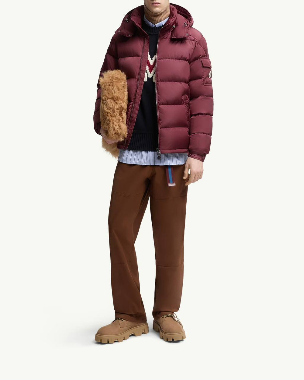 Мужская короткая пуховая куртка Moncler Maya