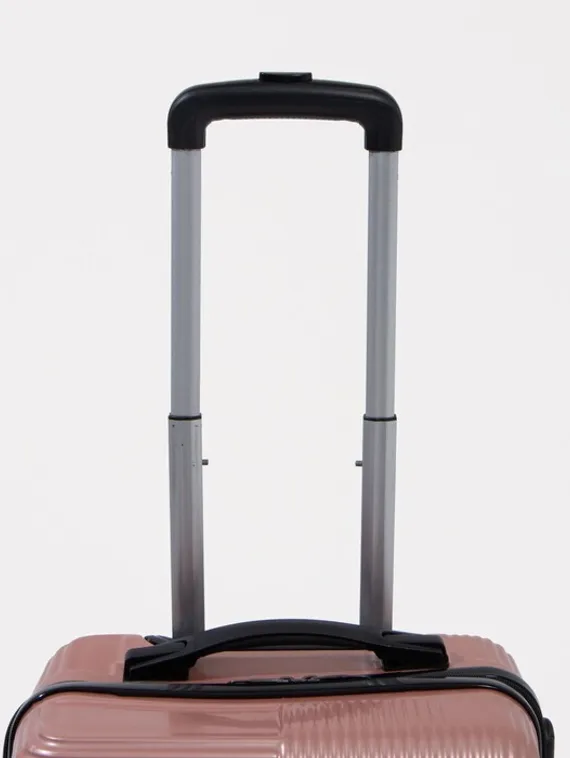 Чемодан маленький 20" кодовый замок, цвет розоый