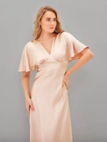 Платье комбинация шелковое с крылышками