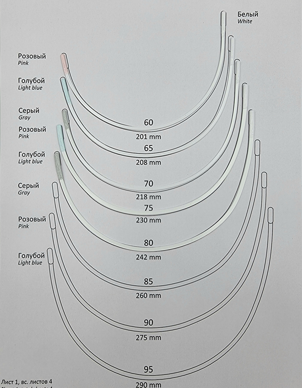 Каркасы для бюстгальтера с нейлоновым покрытием тип 15 (Китай)