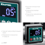 KRAFTOOL KOMPAKT, 4 х 90 С, точность 0.1, уровень-уклономер электронный (34687)