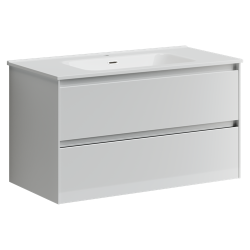 Тумба с раковиной Sancos Cento, 89 см., эмаль белый, CN90W