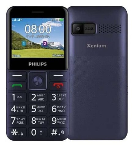 Сотовый телефон Philips Xenium E207 Blue