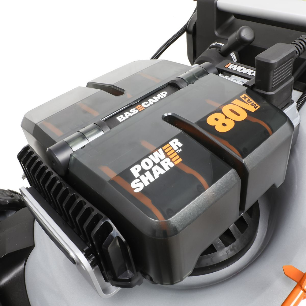 Газонокосилка аккумуляторная самоходная WORX WG761E 80В 51см