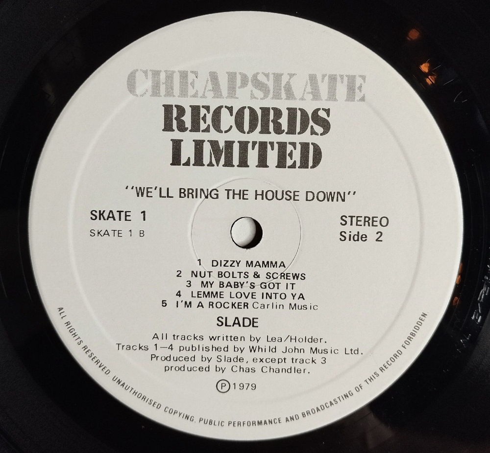 Винтажная виниловая пластинка LP Slade We ll Bring The House Down (UK 1981)
