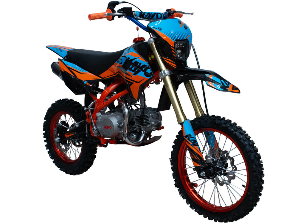 Питбайк KAYO EVOLUTION K125EM 17/14 KRZ (механ. сцепл., эл.стартер 2024 г.)