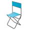 Стул складной со спинкой СР-395 труба ф16, голубой (T-PR-FC-395S-LB) Premier fishing