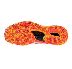 Мужские кроссовки для бадминтона/сквоша Mizuno Wave Stealth 6 - white/fiery coral2/citrus