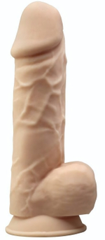 Телесный фаллоимитатор-реалистик на присоске Model 4 8.5’’- 21 см. (Цвет: телесный)