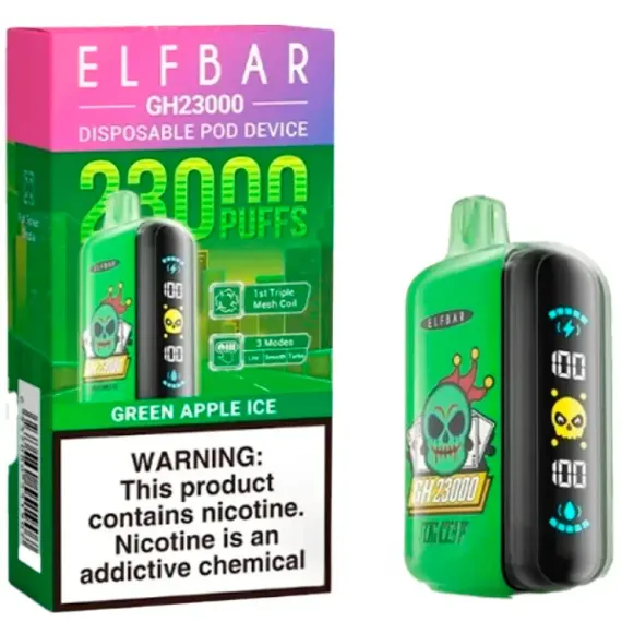 Elf Bar GH23000 - Green Apple lce (5% nic)