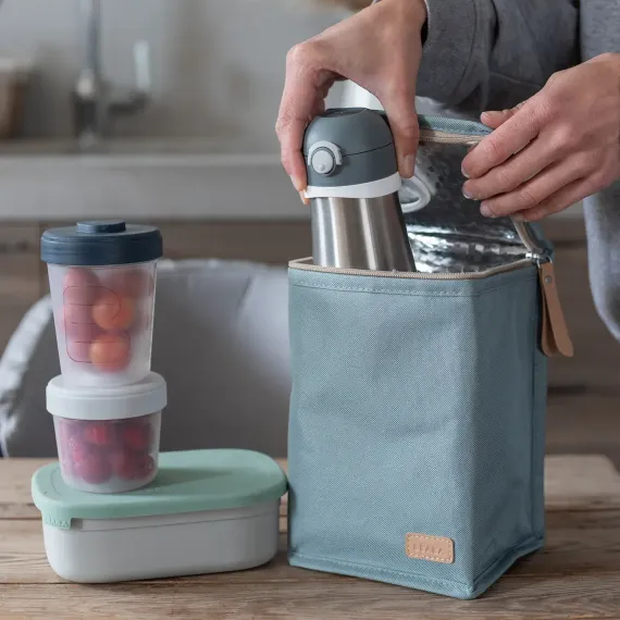 Сумка изотермическая Beaba Insulated Lunch Pouch Frosty Green