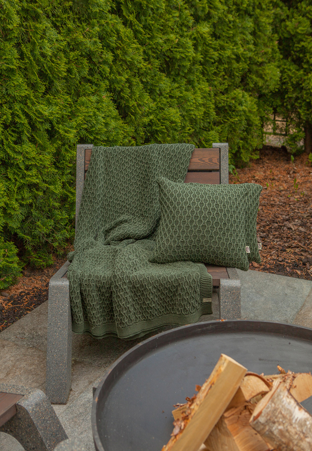 Наволочка декоративная 40x40 Luxberry Lux 62 зеленая