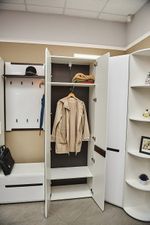 Стокгольм Шкаф 2х ств. с зеркалом правый (380)