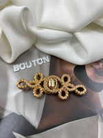 Застежка золотистая металлическая "Узел"