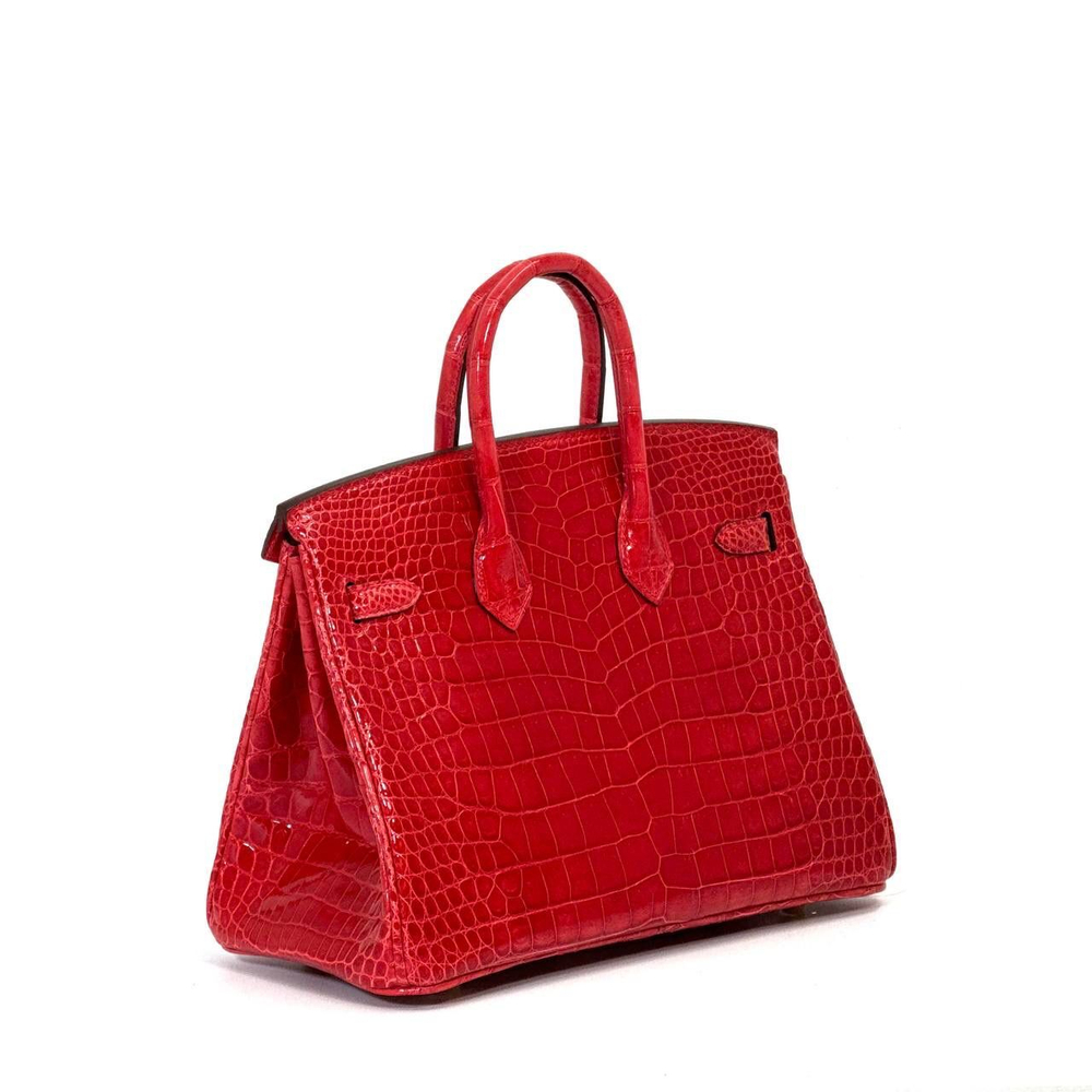 Сумка Hermes из кожи крокодила 25 см