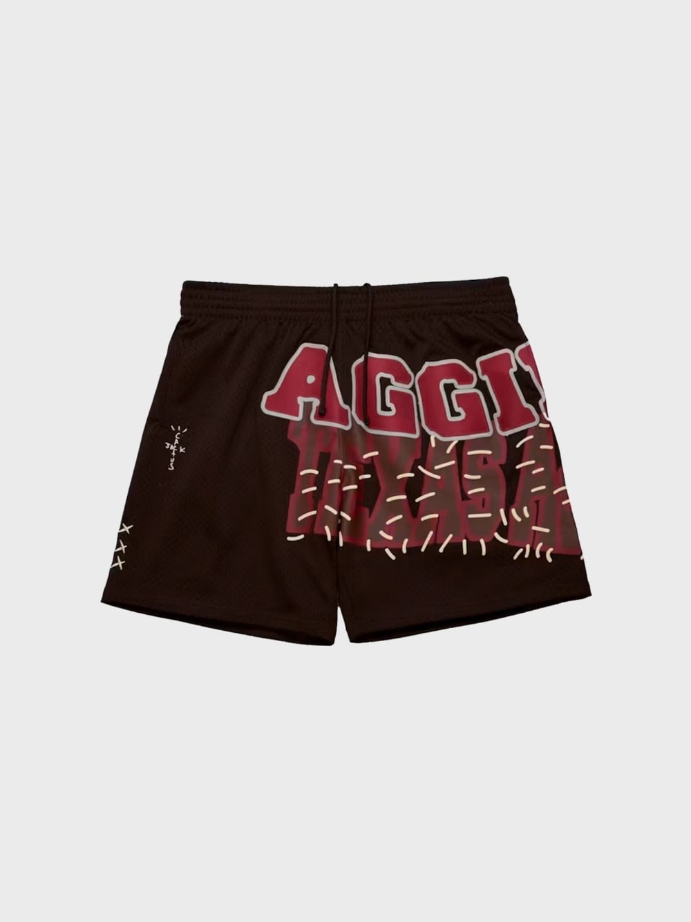 Шорты Cactus Jack Travis Scott x Mitchell & Ness Texas A&M Aggies Basketball Brown