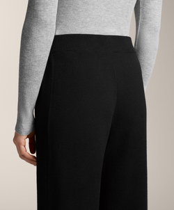 OYSHO Прямые брюки с резинкой по бокам, черный