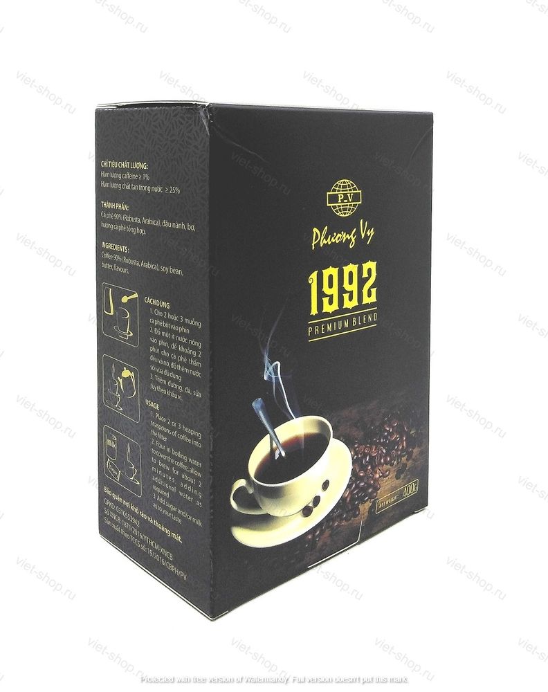 Вьетнамский молотый кофе Phuong Vy 1992 Premium, 400 гр.