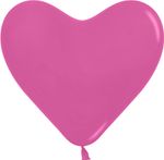 Сердце (12''/30 см) Фуше (012), пастель, 50 шт.