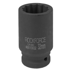 Головка ударная глубокая 32мм 3/4''12гр. RockForce##Rock FORCE RF-46810032