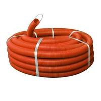 Труба гофрированная ПНД оранжевая 25 мм с протяжкой 50 м