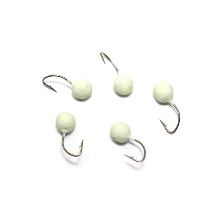 Мормышка вольф. точеная "ЯМАН" Дробь с отв., р.4, вес 0,7, цв. фосфор