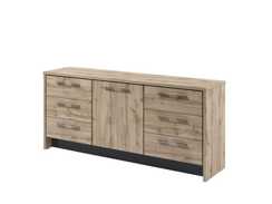 Тумба с дверью и 6 ящиками 2200х520х970 T-13-02R