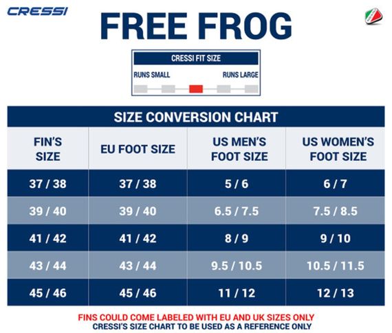 Ласты Cressi Free Frog черные