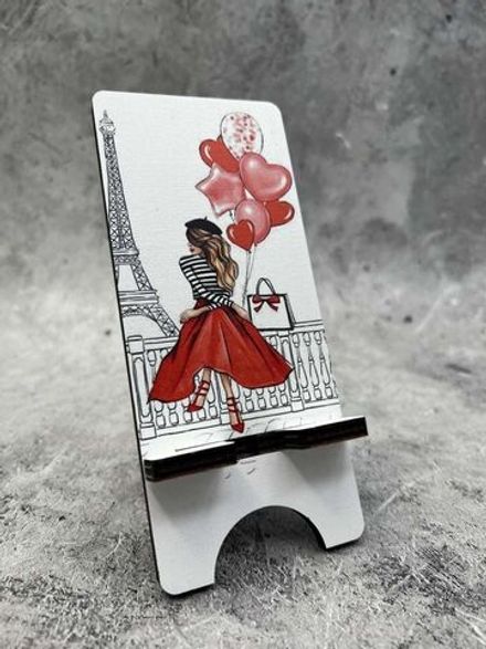 Подставка для телефона деревянная