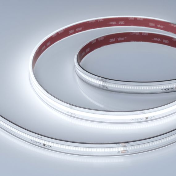 Светодиодная лента герметичная Arlight 7W/m 378LED/m CSPSMD холодный белый 5М SPI-COB-PS-X378-14mm 24V 041741