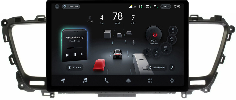 Магнитола для KIA Carnival 3 2014-2020 (большая рамка) - Teyes CC4-PRO монитор 13" 2K QLED на Android 13, Snapdragon 778G, 8+128, AI, CarPlay, DSP, 4G SIM-слот