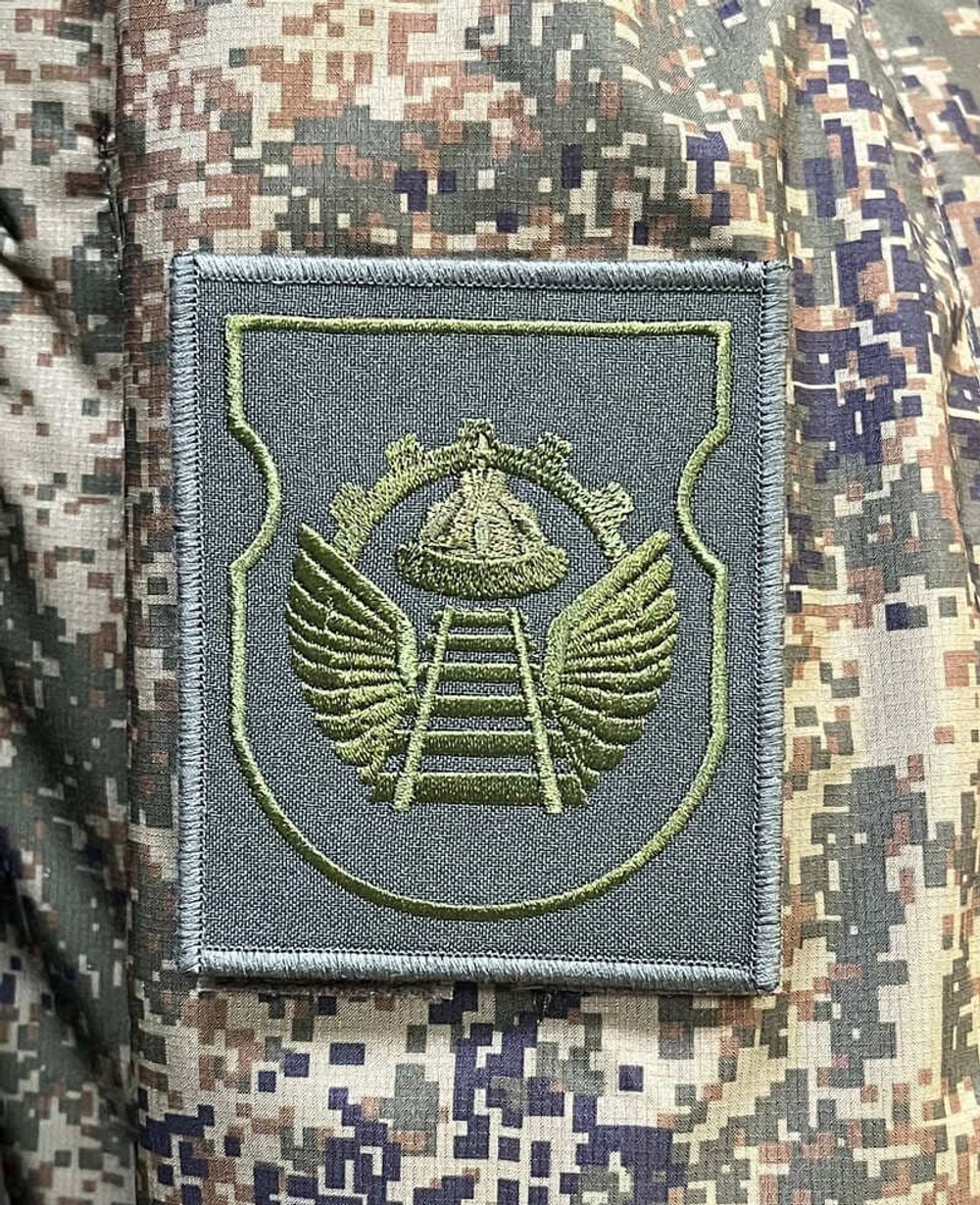 Шеврон вышитый батальона ЖДВ Мехбат полевой на липучке