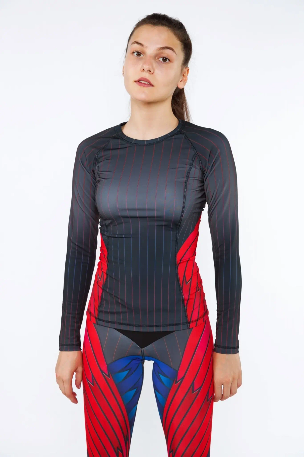 W01100L-RB230 КОМПРЕССИОННЫЙ РАШГАРД (ЛОНГСЛИВ) VICTORIA QOZA