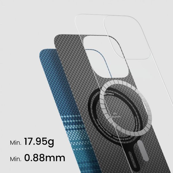Чехол Pitaka Tactile Woven для iPhone 16 Pro, Восход луны| Moonrise
