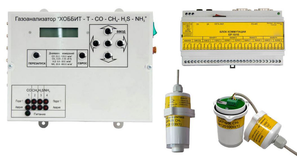 Хоббит-Т-NH3 газоанализатор многоканальный на аммиак с цифровой индикацией стационарный